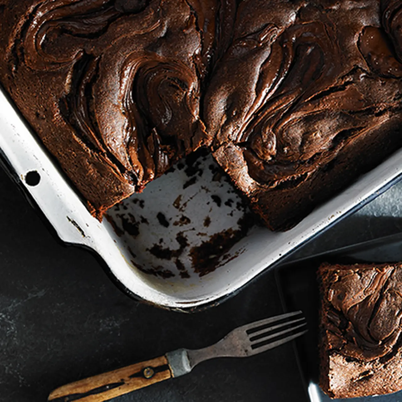 Chocolate Zucchini Cake with Chocolate-Hazelnut Swirl