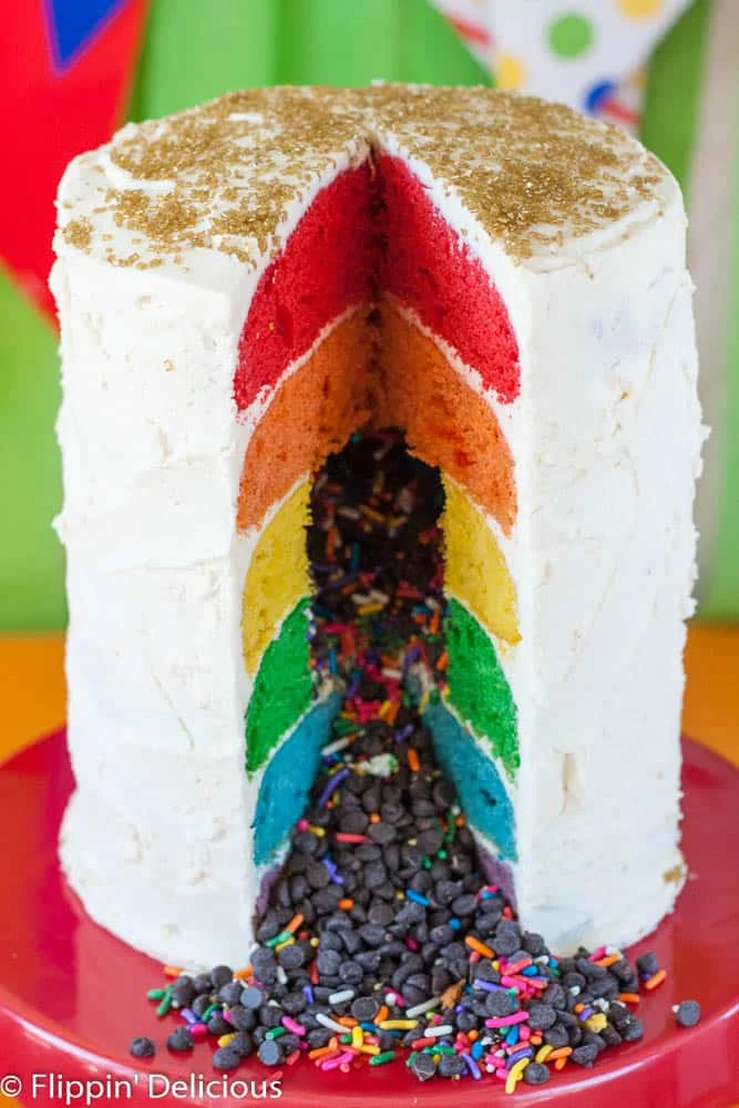 Gluten-Free Rainbow Cake