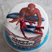 Spiderman Healthy Coconut Date Cake