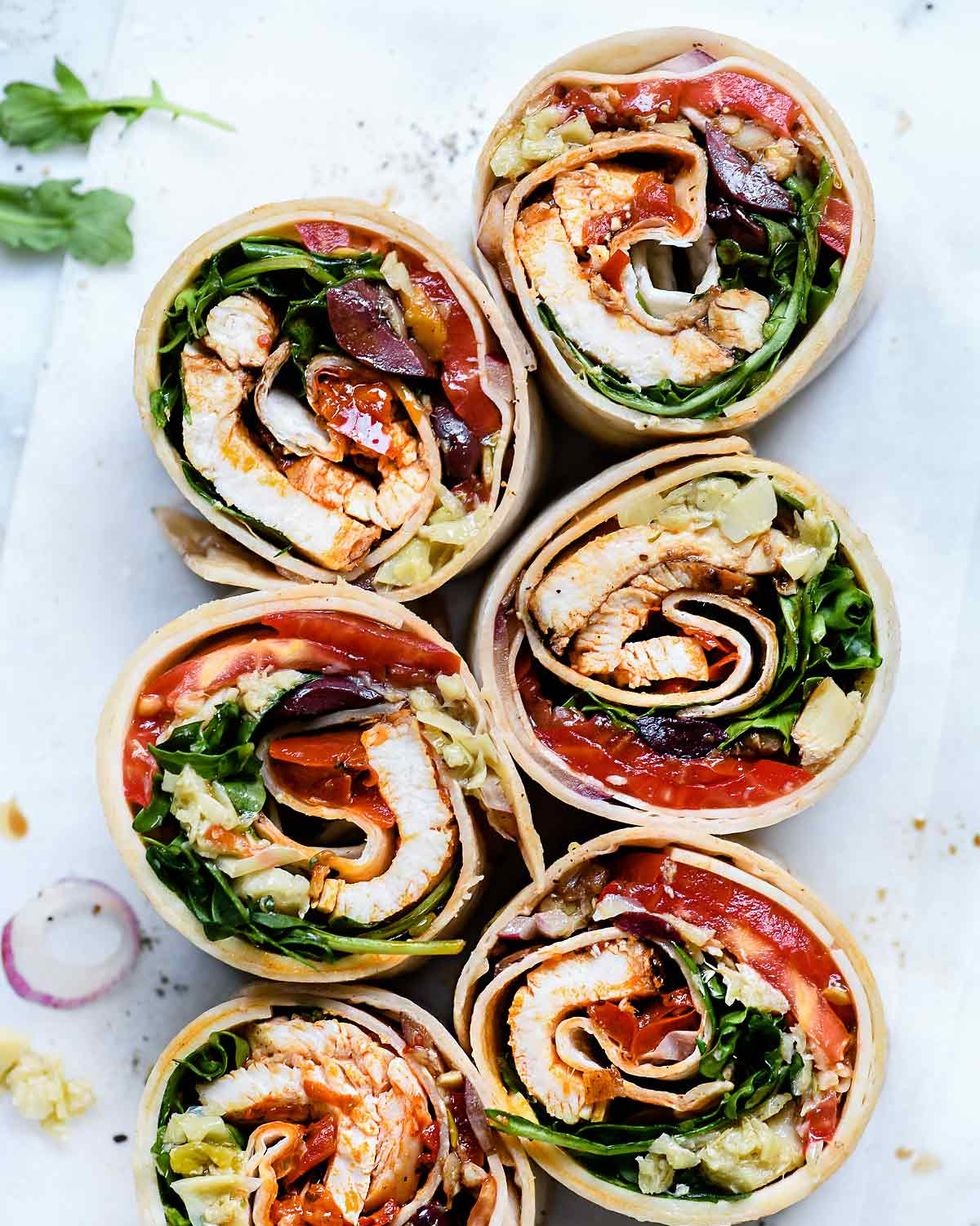Italian Chicken Wraps