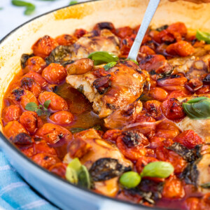 One-pan Chicken And Chorizo With Cherry Tomatoes