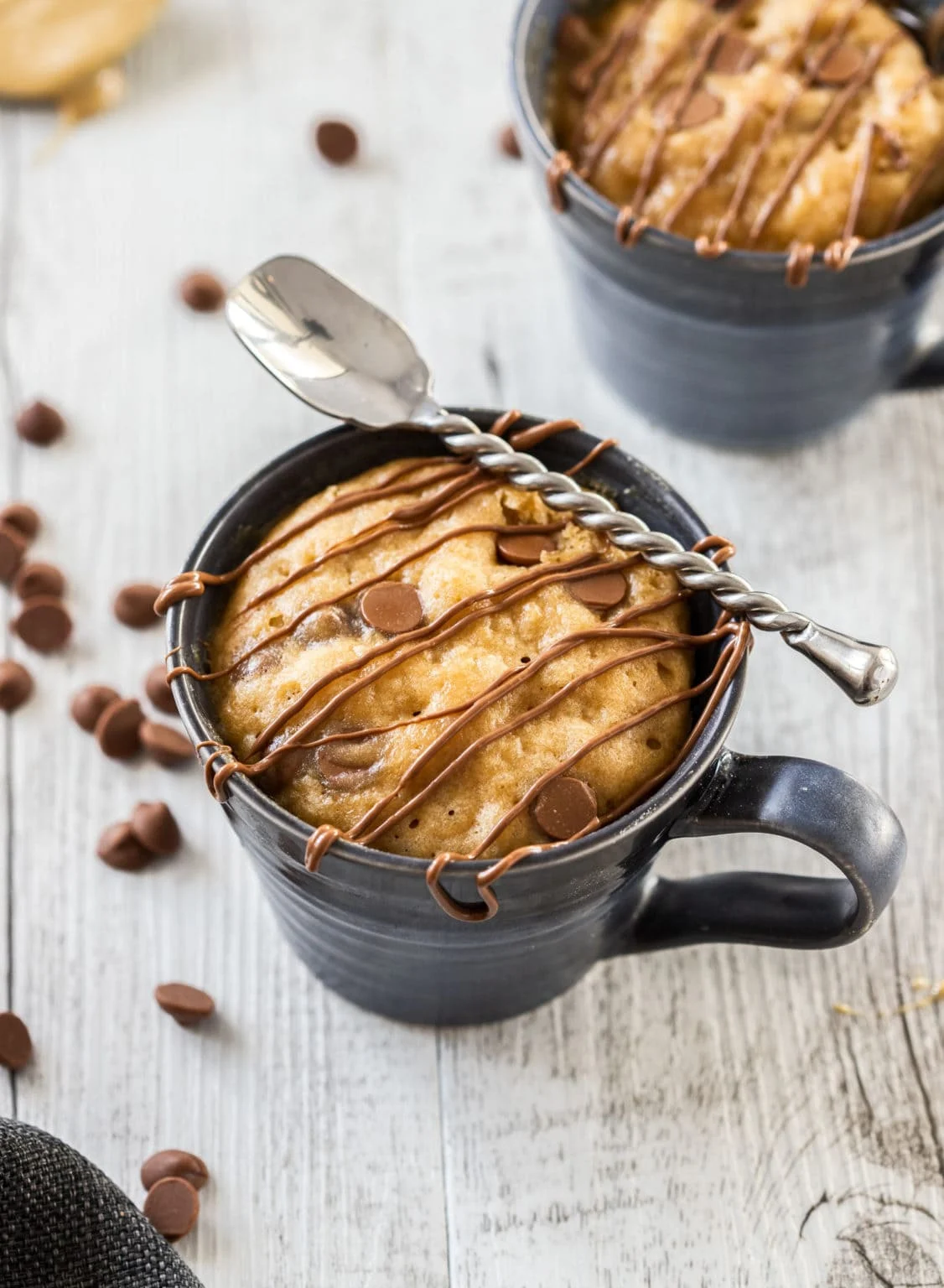 Peanut Butter Chocolate Chip Mug Cake