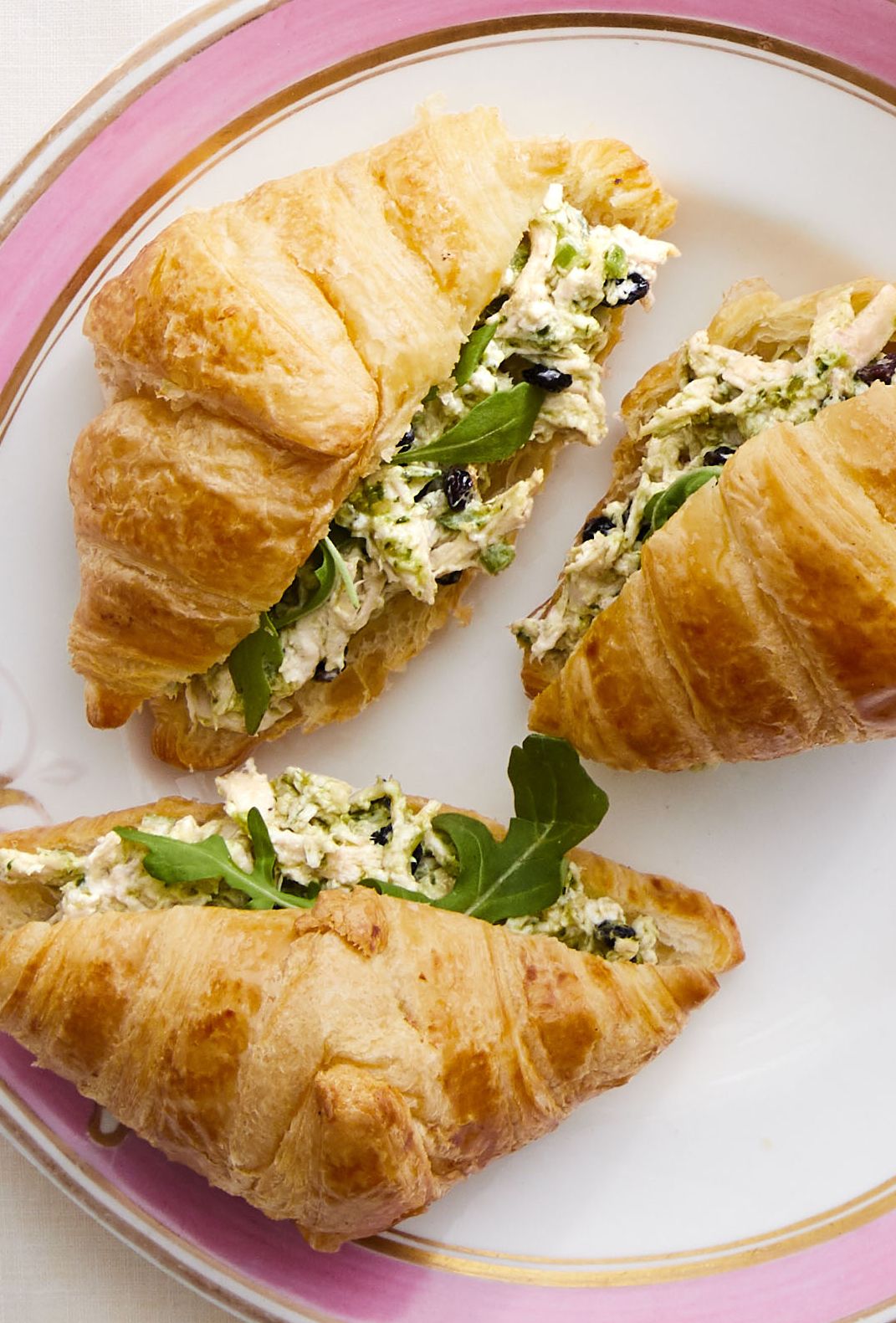 Pesto Chicken Salad Croissants