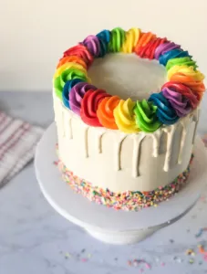 Rainbow Drip Cake