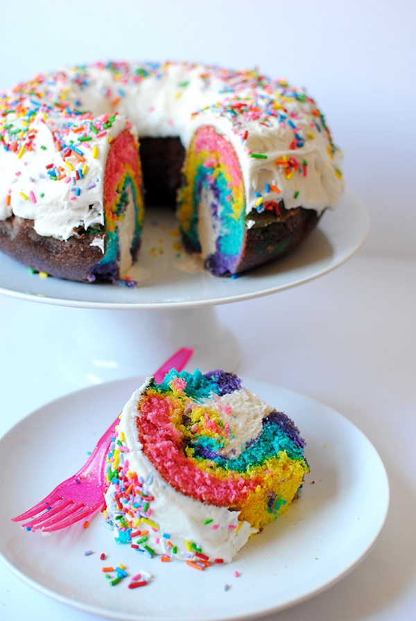 Rainbow Unicorn Cake with Twinkie Filling