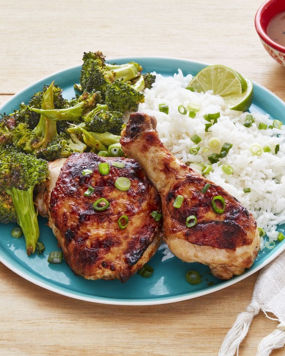 Sheet-Pan Spicy Peanut Chicken and Broccoli
