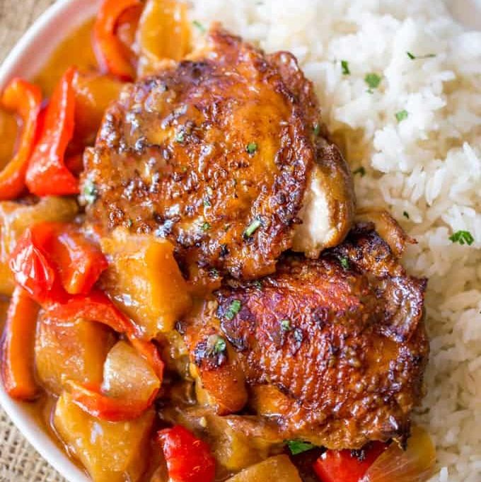 Slow Cooker Hawaiian Pineapple Chicken