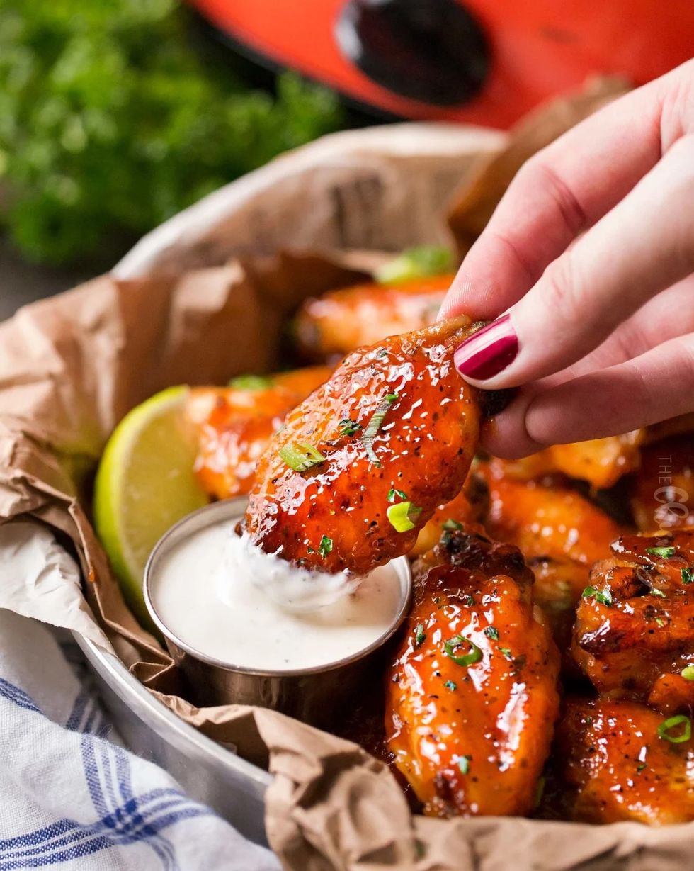 Slow Cooker Honey Buffalo Wings
