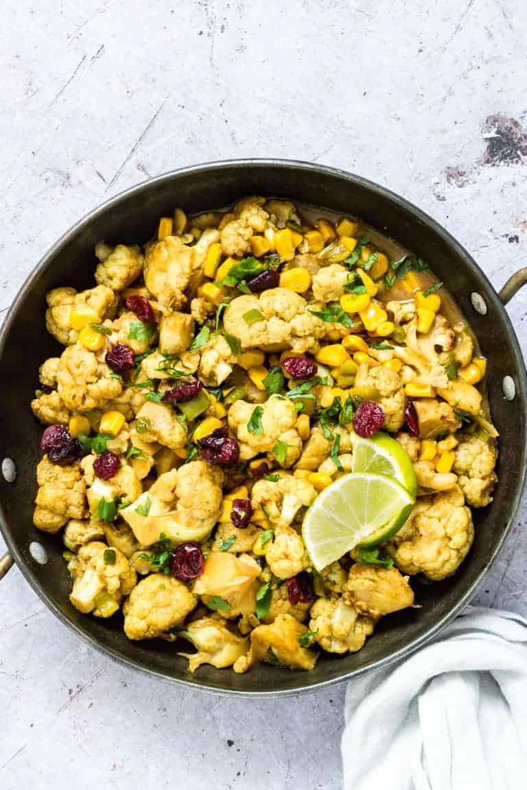 AIR FRYER CAULIFLOWER CURRY