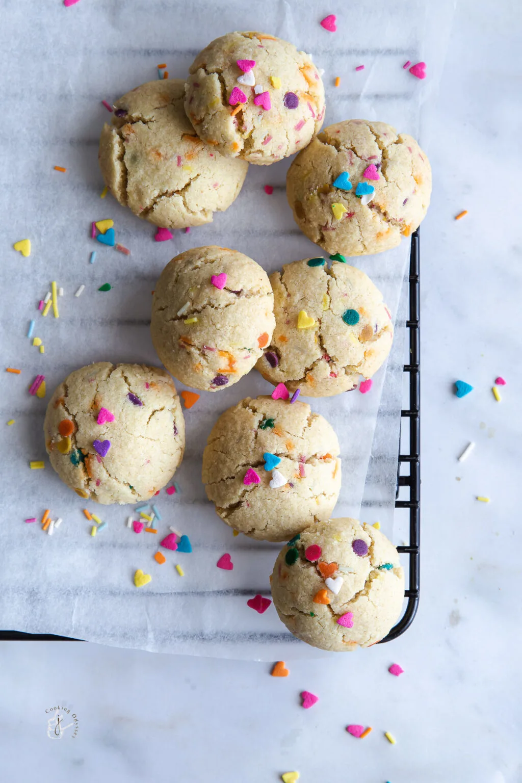 Air fryer Funfetti Nankhatai