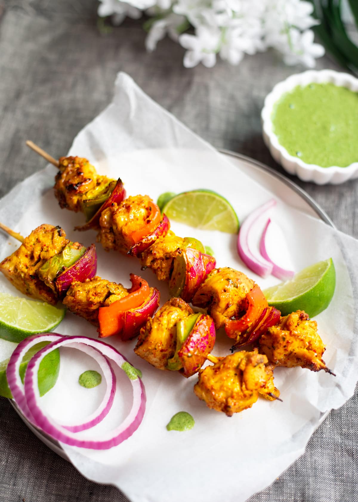 Air Fryer Chicken Tikka Kebab