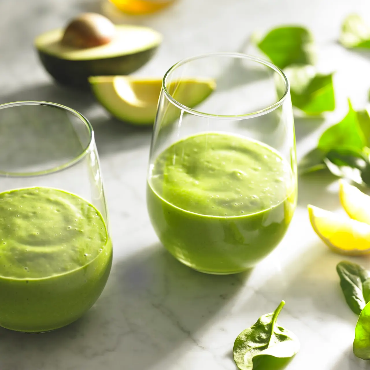 Banana Spinach Avocado Smoothie