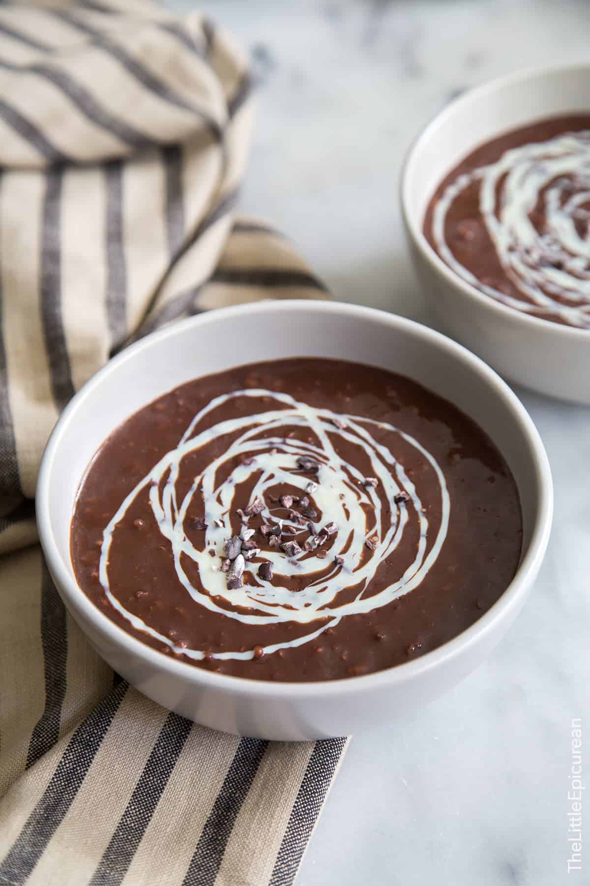 Filipino Chocolate Rice Porridge