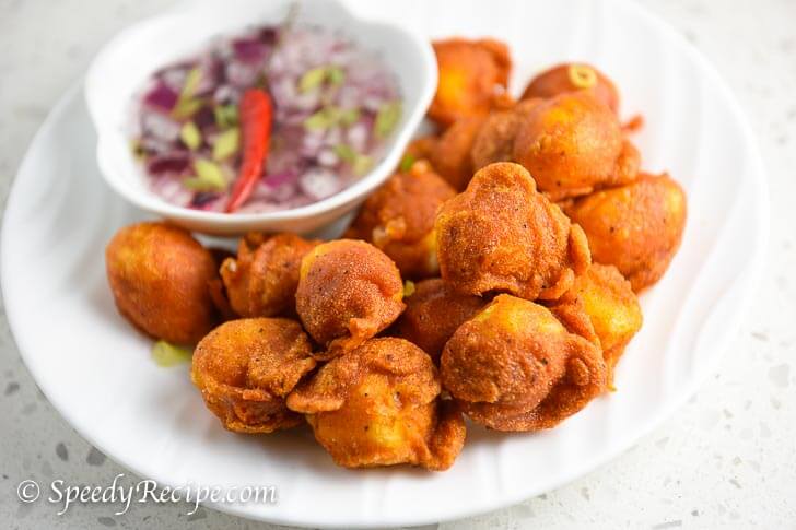 Fried Orange Quail Eggs