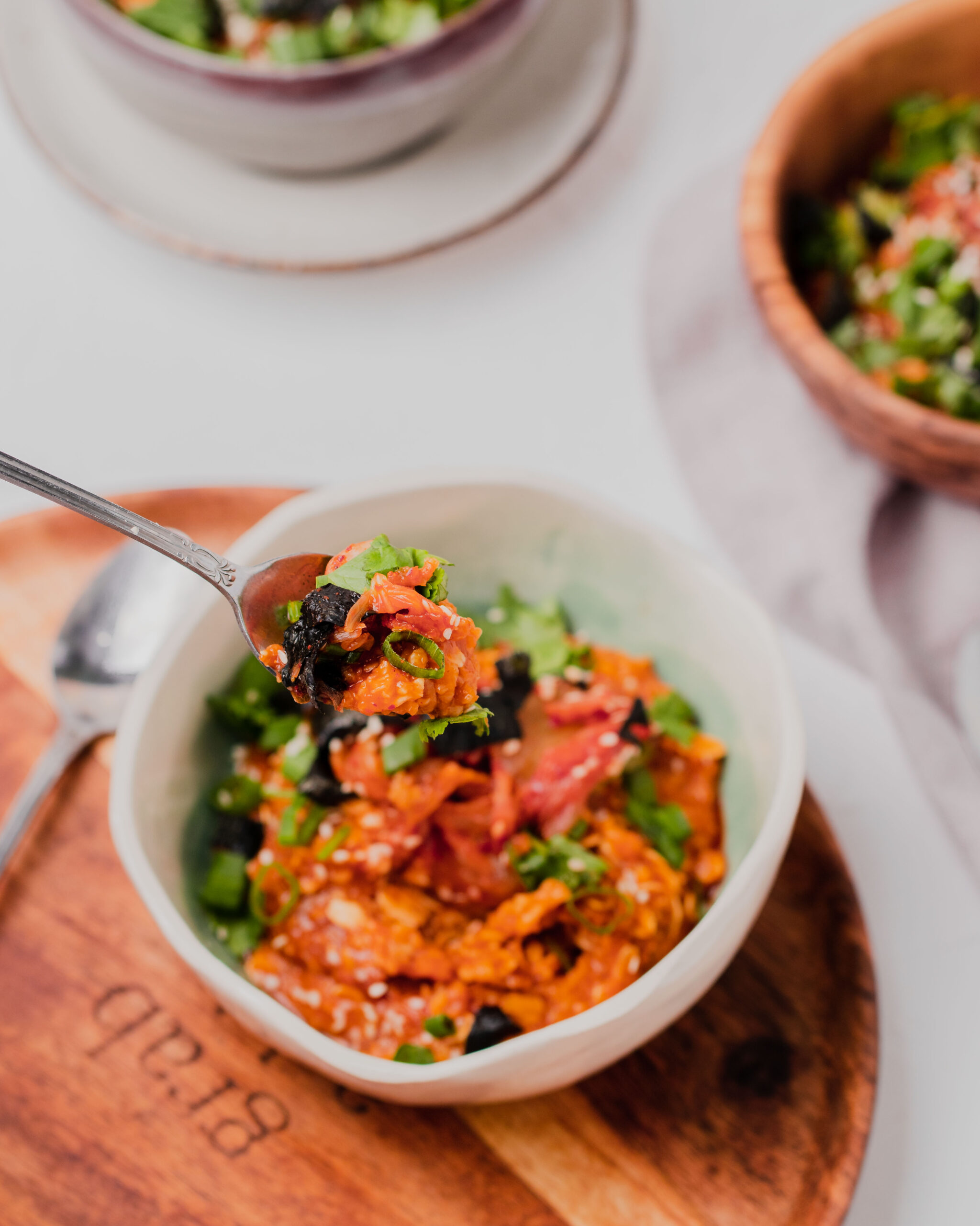 KOREAN SAVOURY OATMEAL BREAKFAST BOWL
