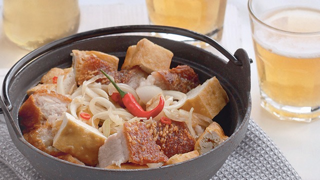 Lechon Kawali And Fried Tofu