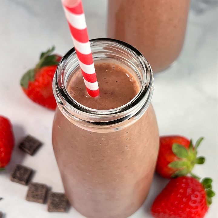 Chocolate Strawberry Banana Smoothie