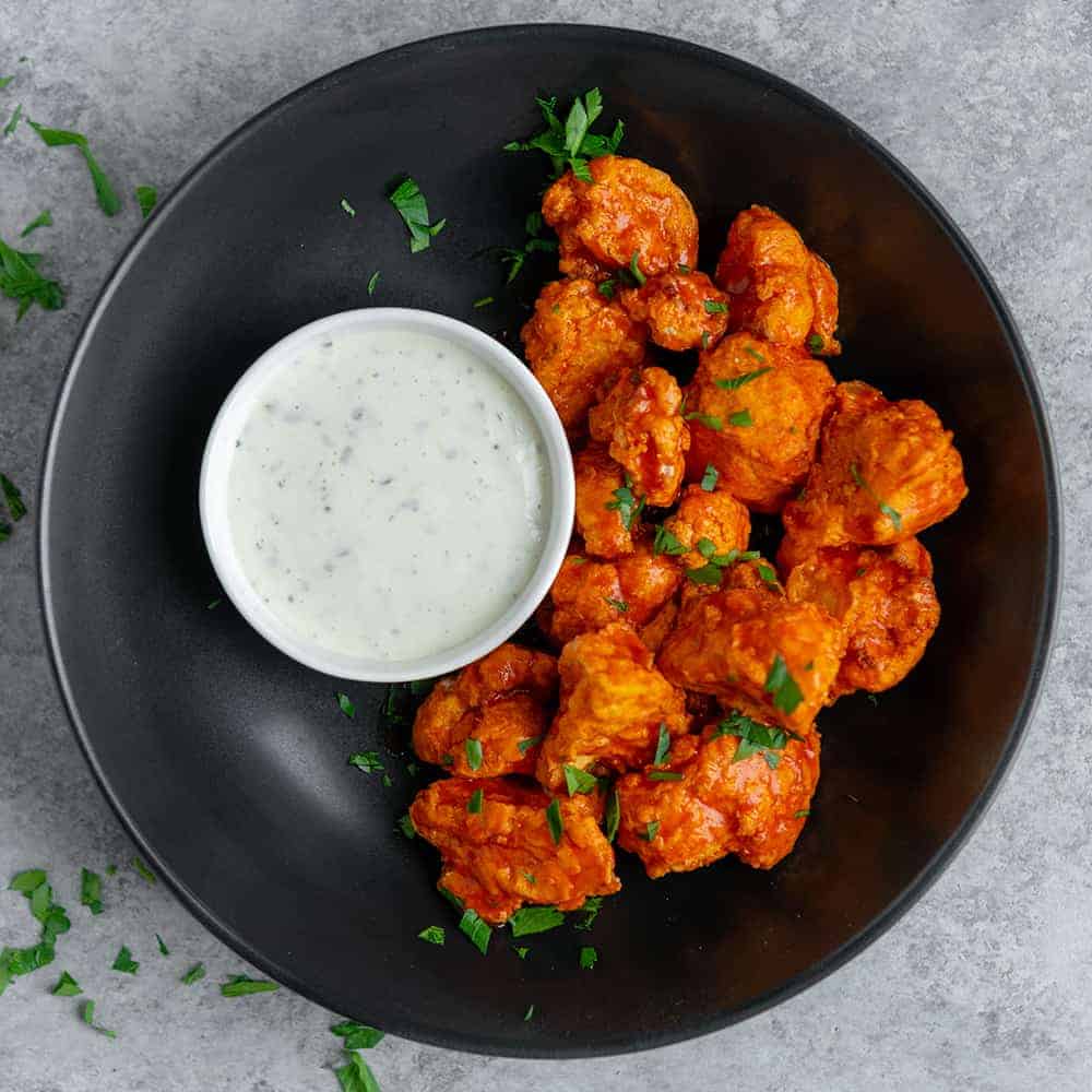 Air Fryer Buffalo Cauliflower Wings