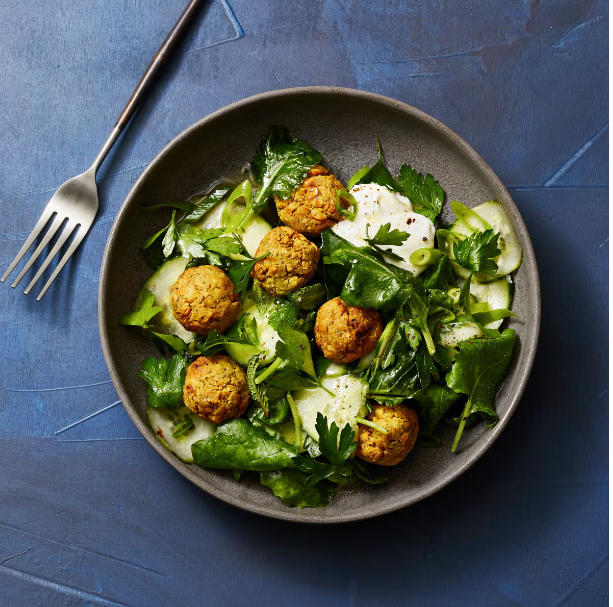Air Fryer Falafel Salad