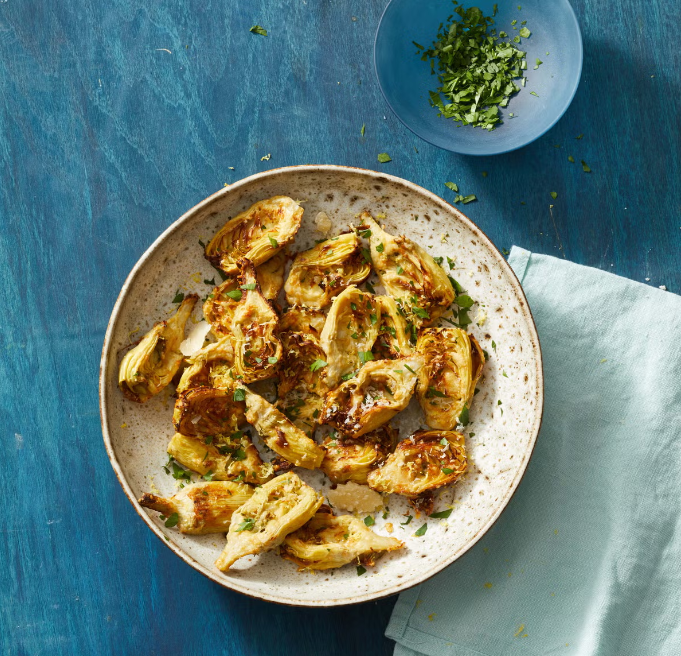 Air Fryer Parmesan-Thyme Artichokes