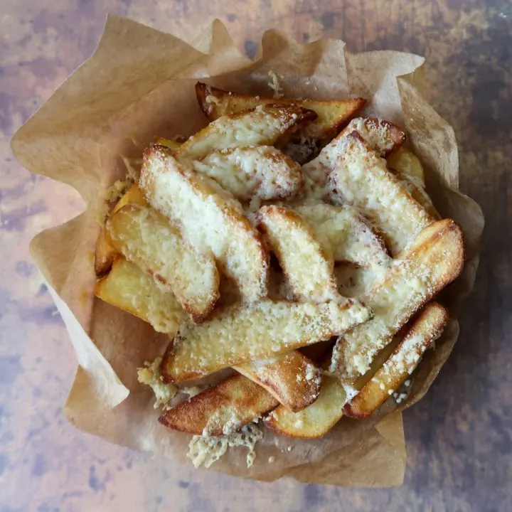 Air fryer cheese chips