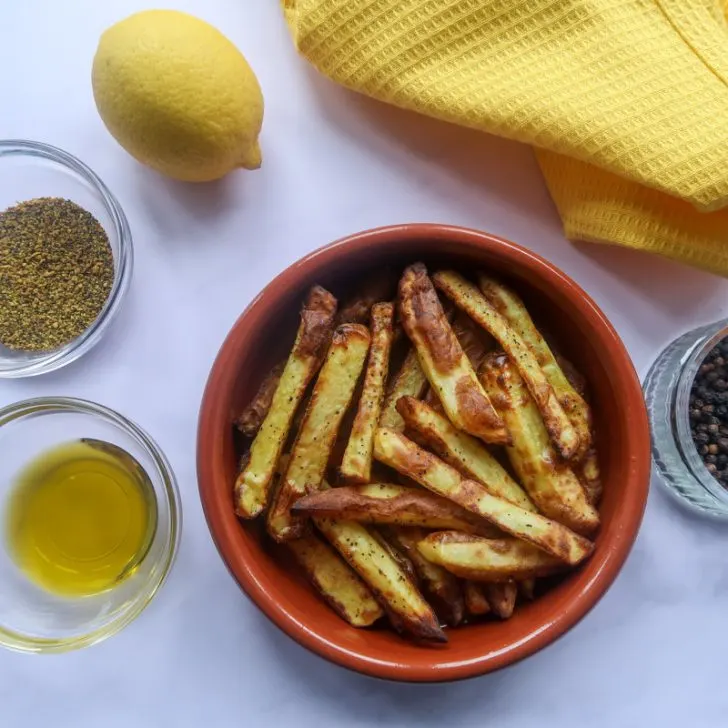 Air fryer lemon pepper fries