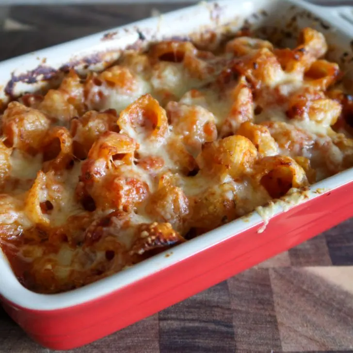 Air fryer pasta bake