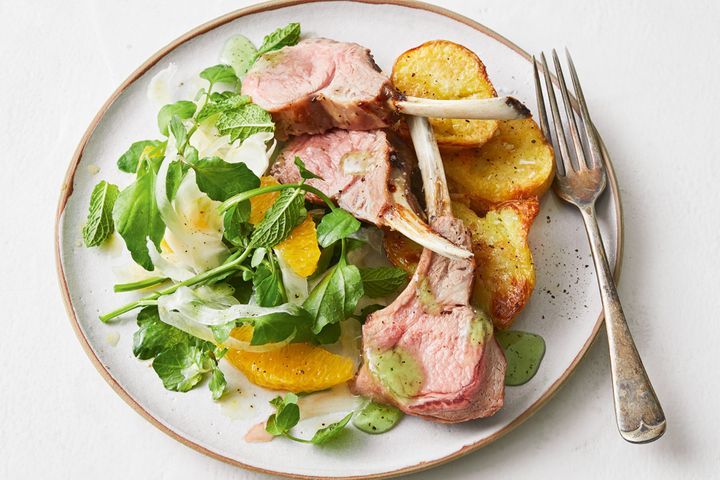 Air fryer rack of lamb