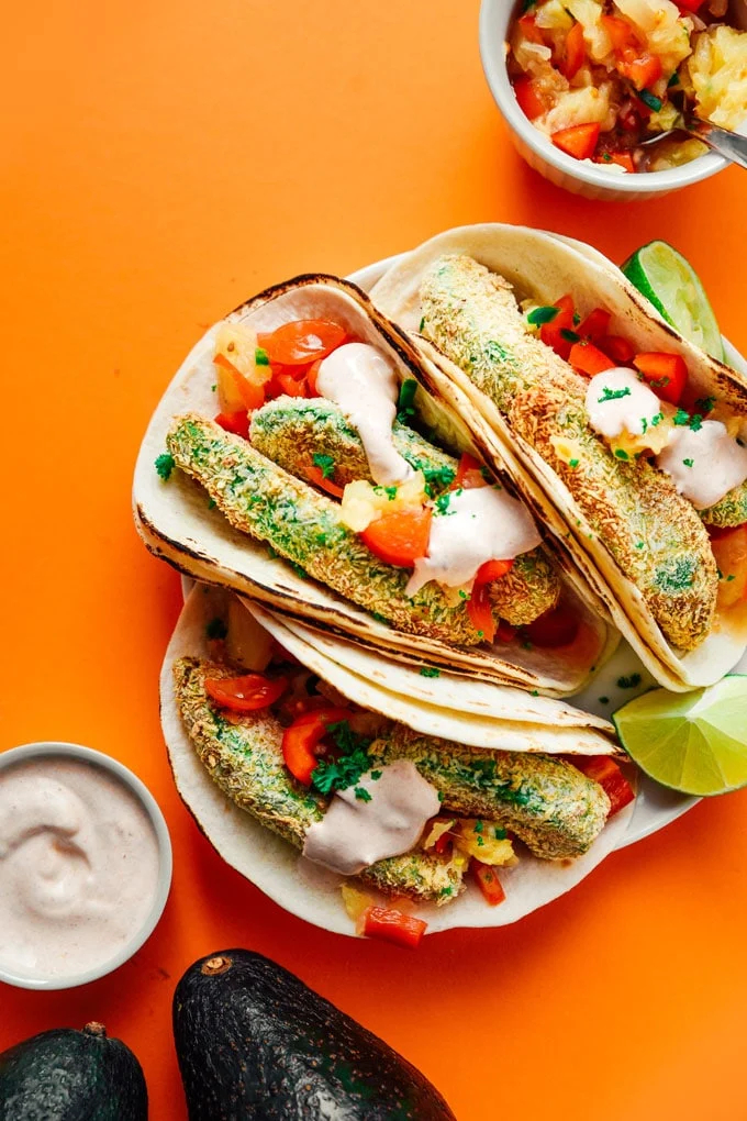 Crispy Baked Avocado Tacos