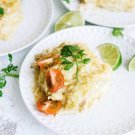 Green Chile Layered Enchilada Casserole Recipe