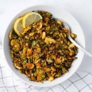 Indian Spiced Crispy Roasted Brussles Sprouts
