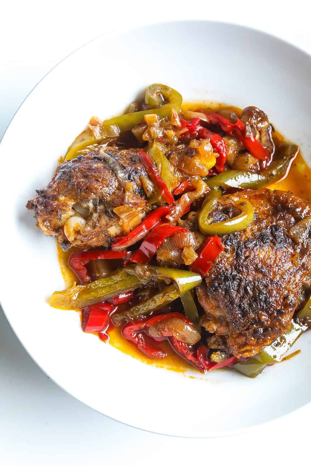 Jamaican Inspired Stew Chicken In Instant Pot