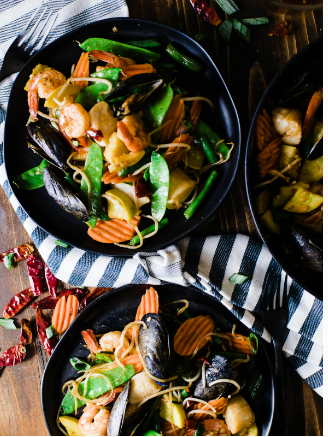 Spicy Seafood Stir Fry