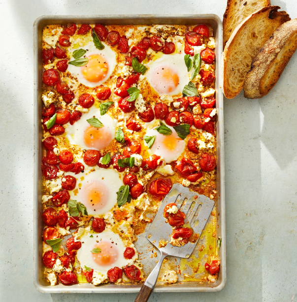 Tomato and Feta Baked Eggs