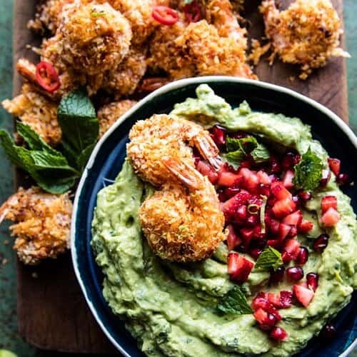 Baked Thai Coconut Shrimp with Lemongrass Guacamole