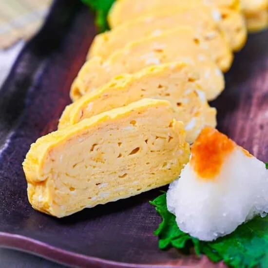 Japanese Rolled Omelette with Dashi