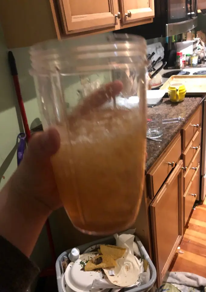 Lime and Japanese cherry blossom tea slushee