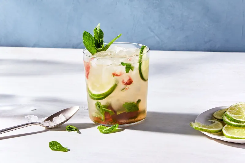 Sake Mojito with Ginger and Umeboshi
