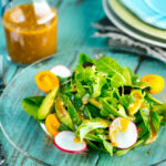 Spring Mix Salad with Sweet Miso Dressing