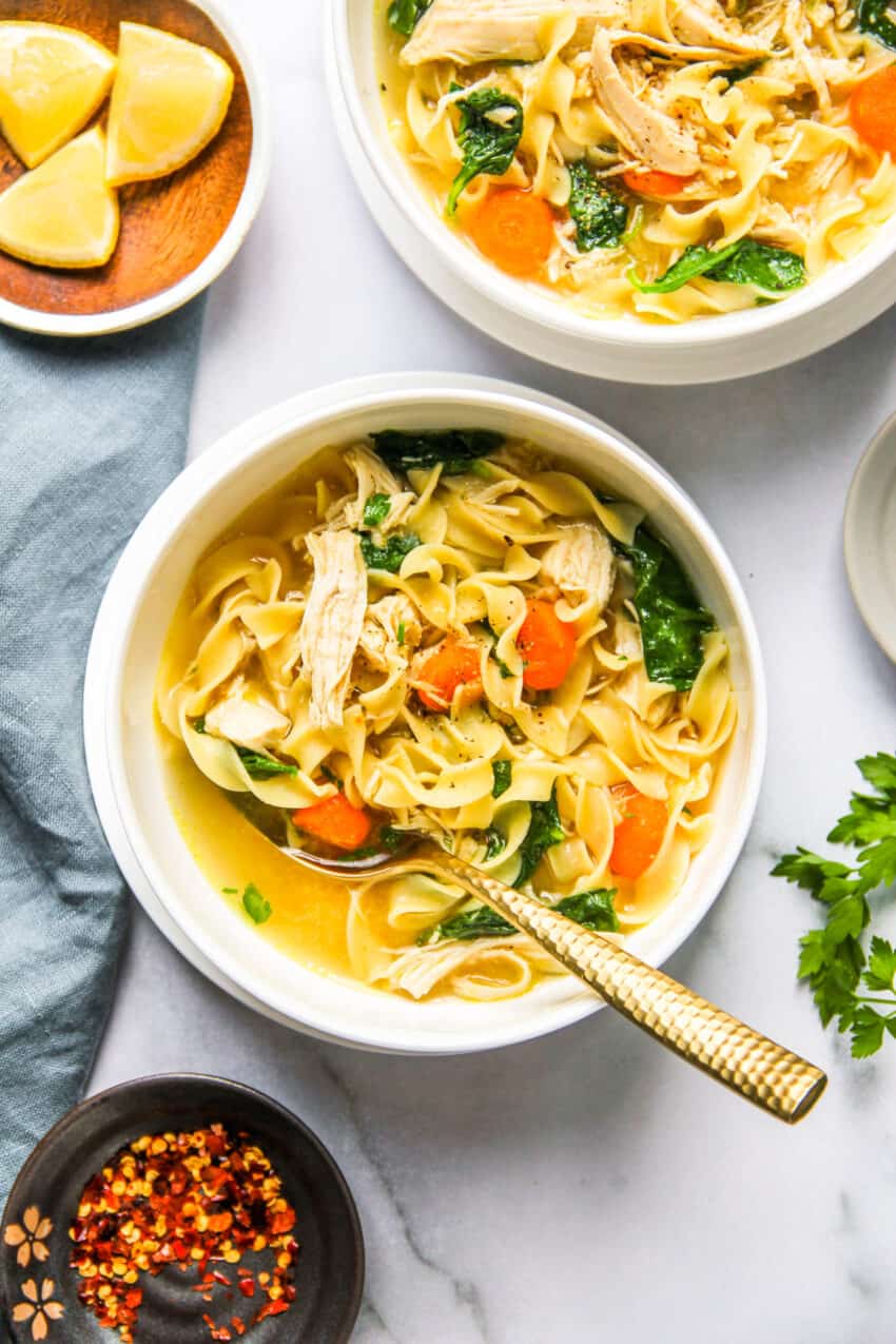Chicken Noodle Soup with Kale