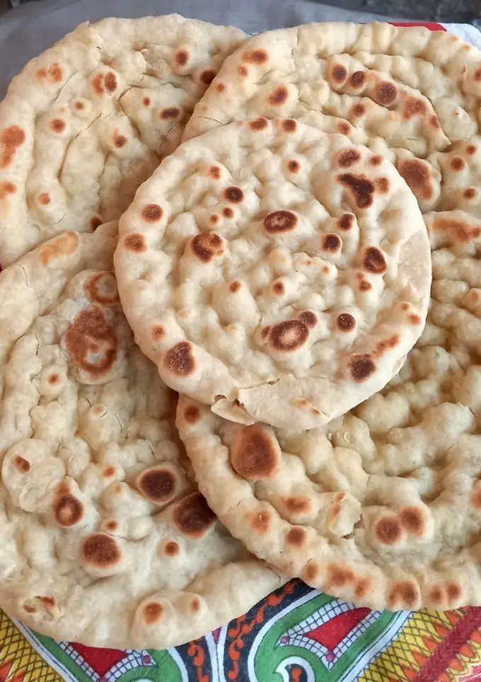 Homemade naan, without oven