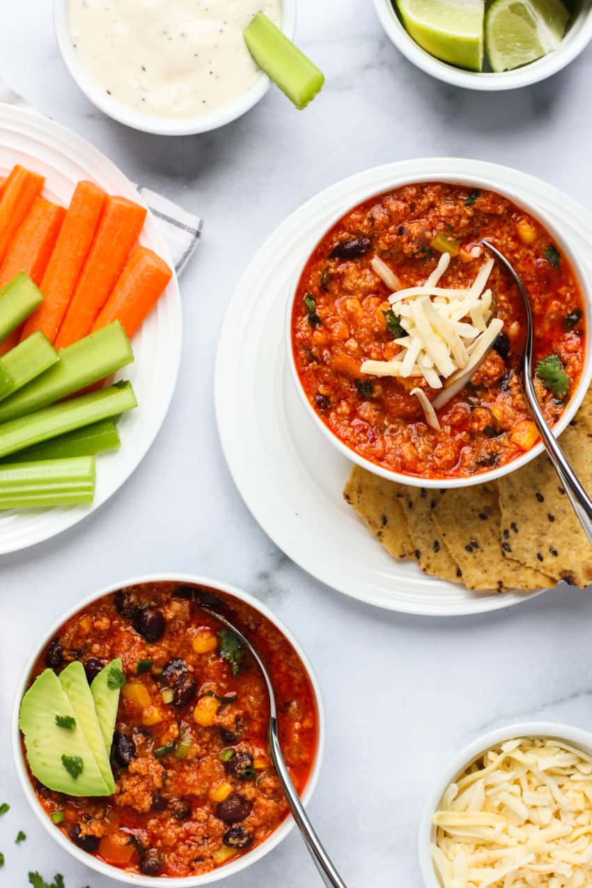 Instant Pot Buffalo Chicken Chili