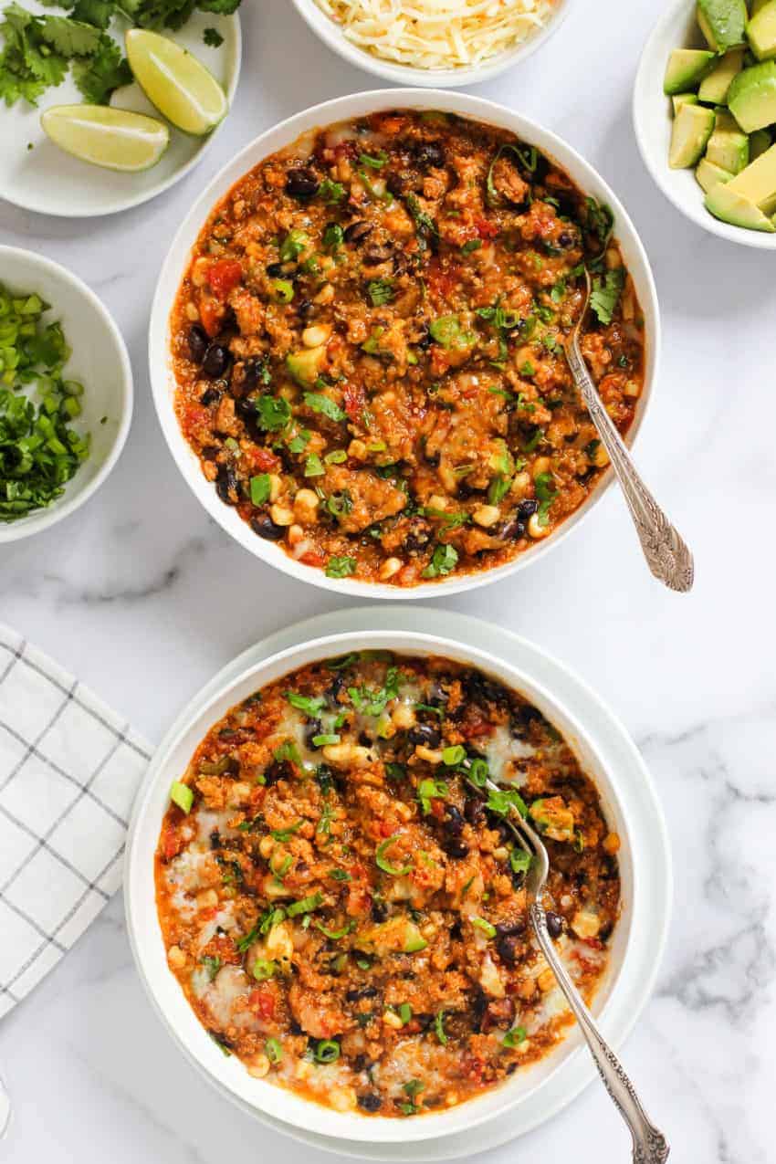 Instant Pot Chicken Enchilada Quinoa