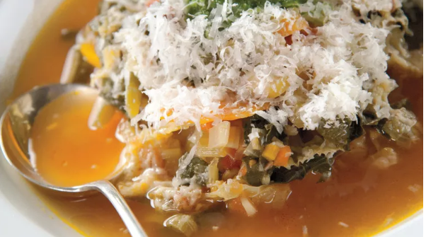 Minestrone with Pesto