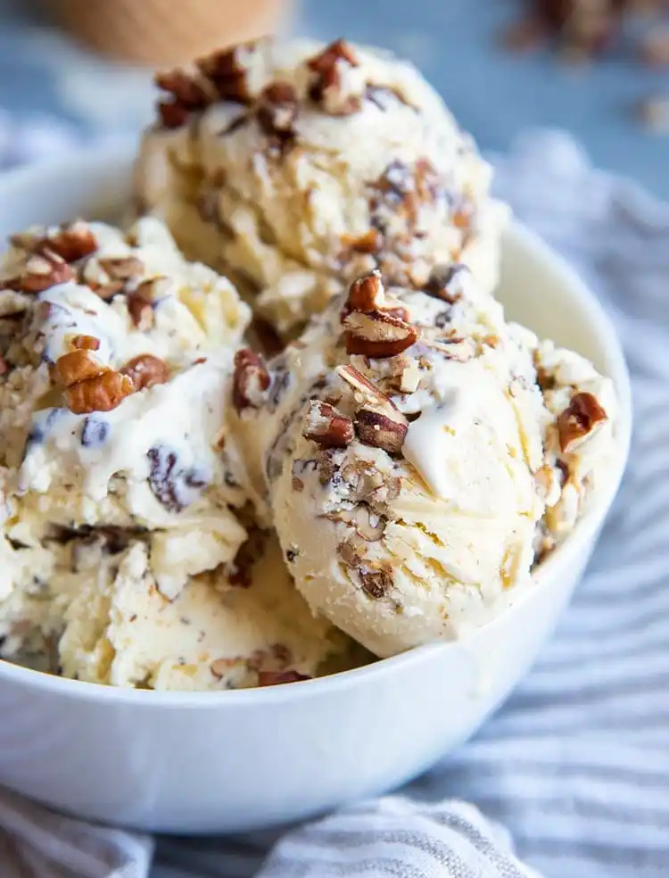 Homemade Butter Pecan Ice Cream