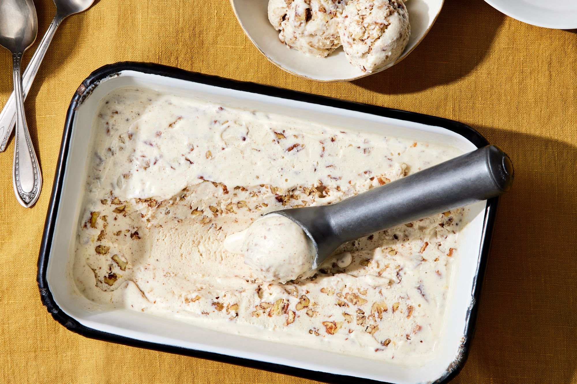 No-Churn Butter Pecan Ice Cream