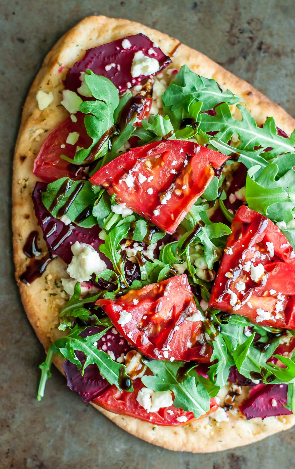 Balsamic Veggie Flatbread Pizza