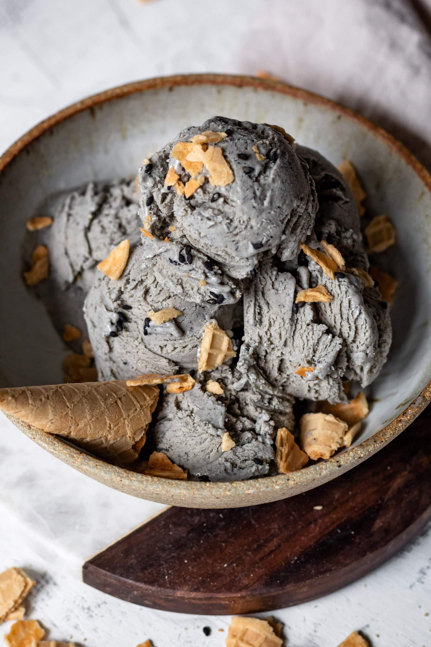 Black Sesame Ice Cream