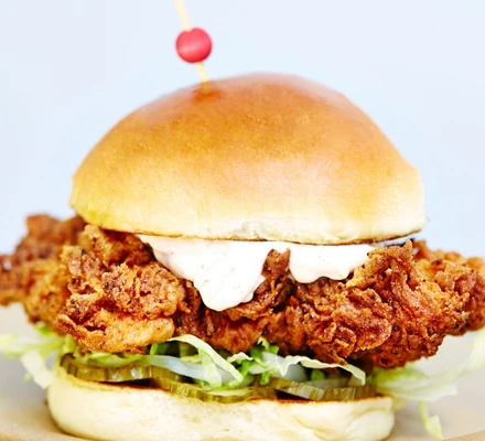 Buttermilk fried chicken burger