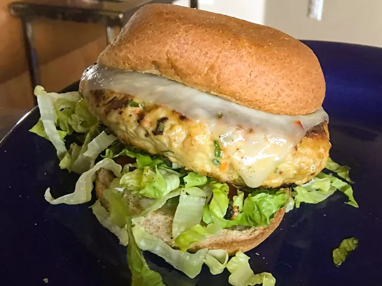 Delicious Ahi Fish Burgers with Chives